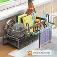 thumbnail image 2 of Kitchen Sink Caddy Basket Drain Rack Sponge Dishcloth Storage Holder UK STOCK, 2 of 9