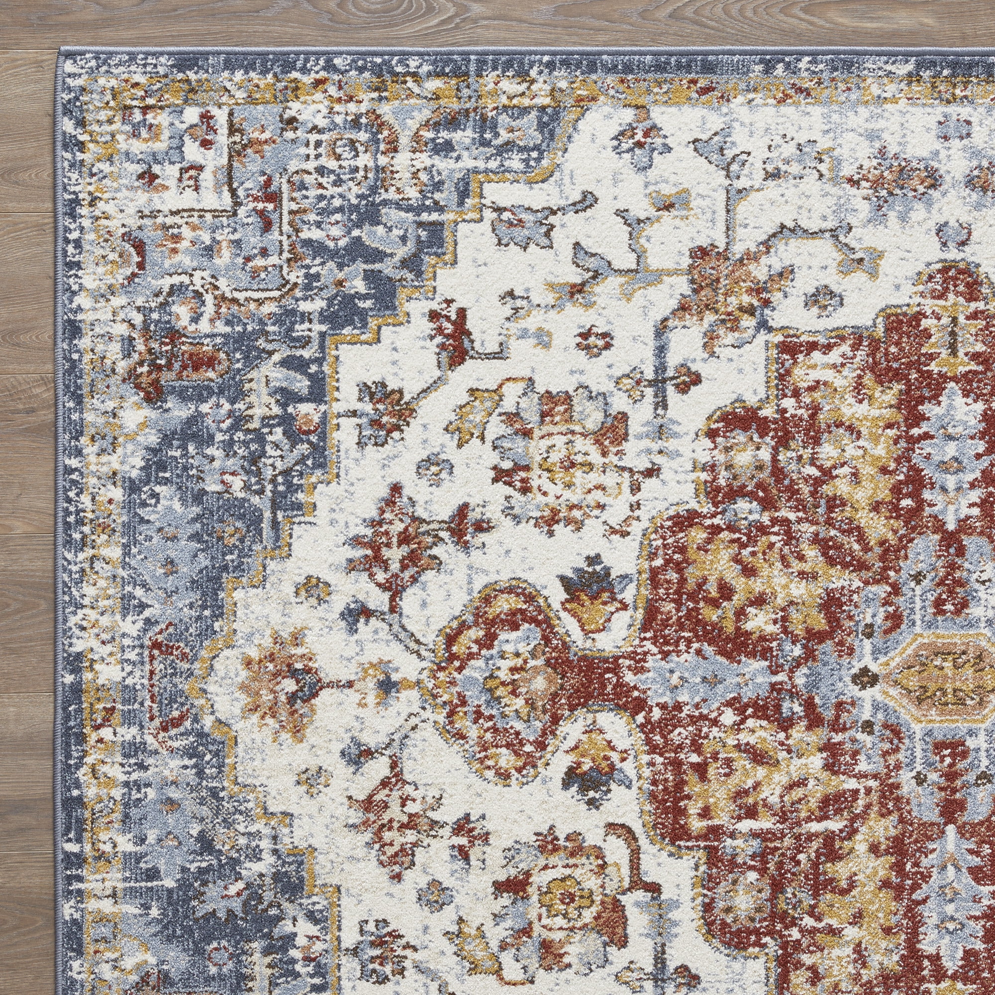 Loomaknoti Alsbrooke Kapirah 9' x 12' Blue Oriental Indoor Area Rug