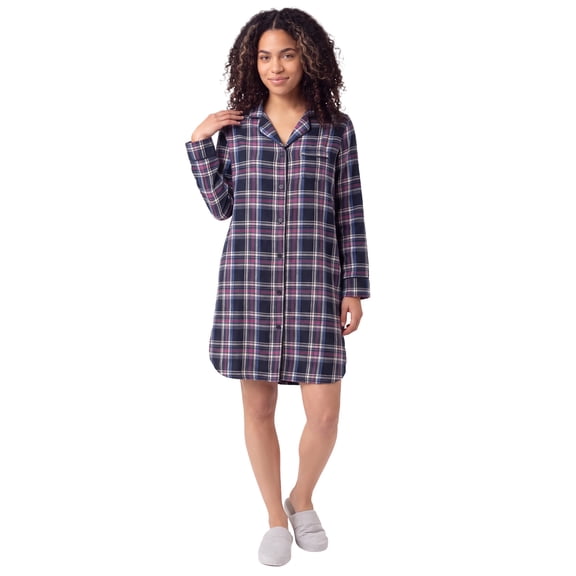 Ellos Plus Size Flannel Sleep Shirt