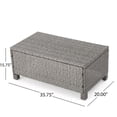 thumbnail image 5 of GDF Studio Venice Outdoor Wicker 4 Seater Chat Set with Cover, Mixed Black and Dark Gray, 5 of 13