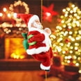 thumbnail image 4 of Climbing Santa On Rope,Christmas Animated Climbing Santa Claus Ornament with Music,Musical Christmas Climbing on Beads Decoration Gift for Christmas Tree Decor(without battery), 4 of 9