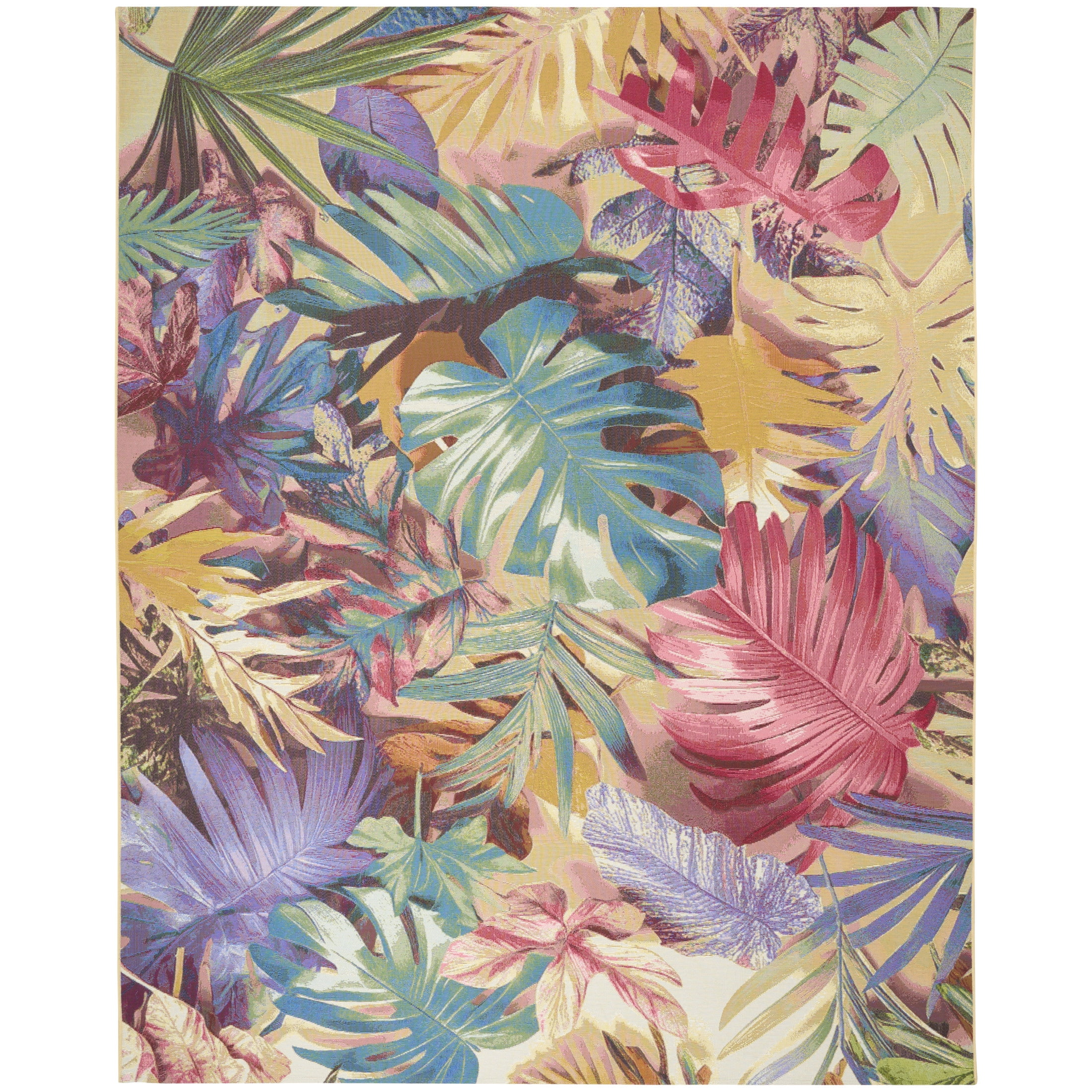 Nourison Color Splash 4' x 6' Multicolor Tropical Rug