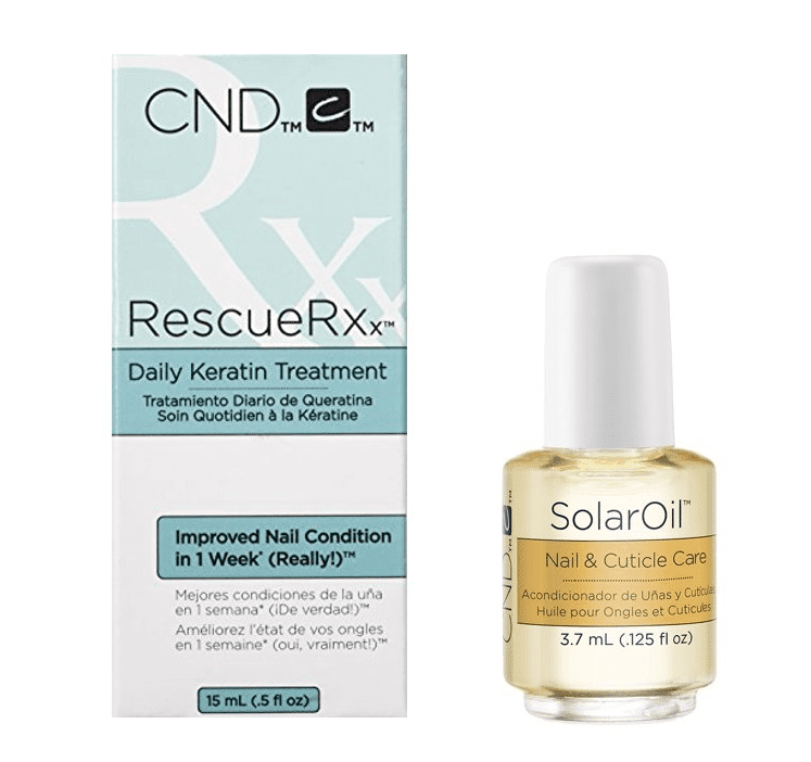 CND RescueRxx Daily Keratin Nail Treatment 0.5 Oz + FREE Solar Oil MINI