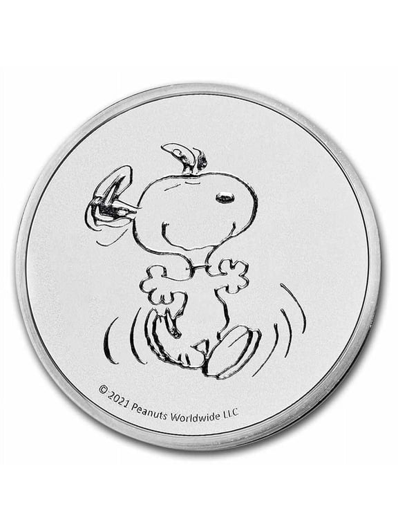 Collectible Peanuts® Snoopy 1 oz Silver Round