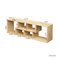 thumbnail image 5 of Double L-Shaped Oak TV Stand,Display Shelf ,Bookcase for Home Furniture,OAK, 5 of 9