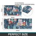 thumbnail image 7 of Dark Blue Christmas Santa Pattern Kitchen Rugs Sets Of 2,Anti Fatigue Kitchen Mat Rugs Non Slip Washable,Decorative Kitchen Floor Mats for Kitchen,Sink,Laundry,17"x30"+17"x47", 7 of 7