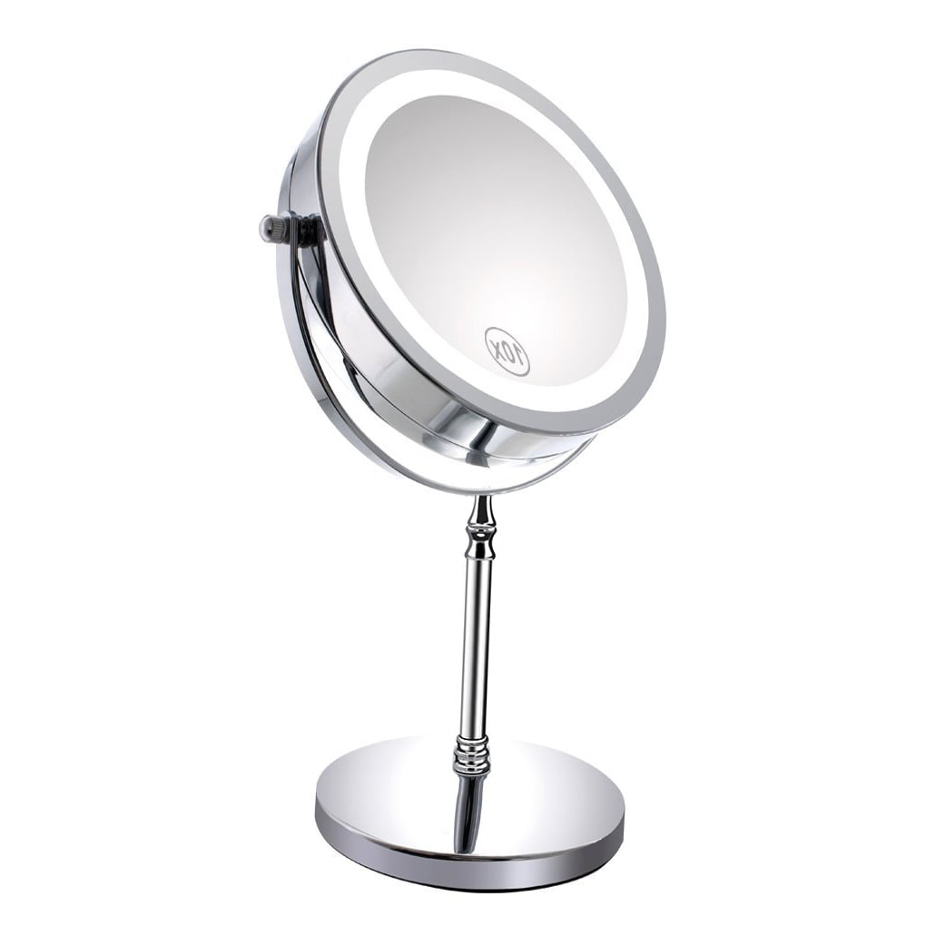 10x magnifying mirror with light