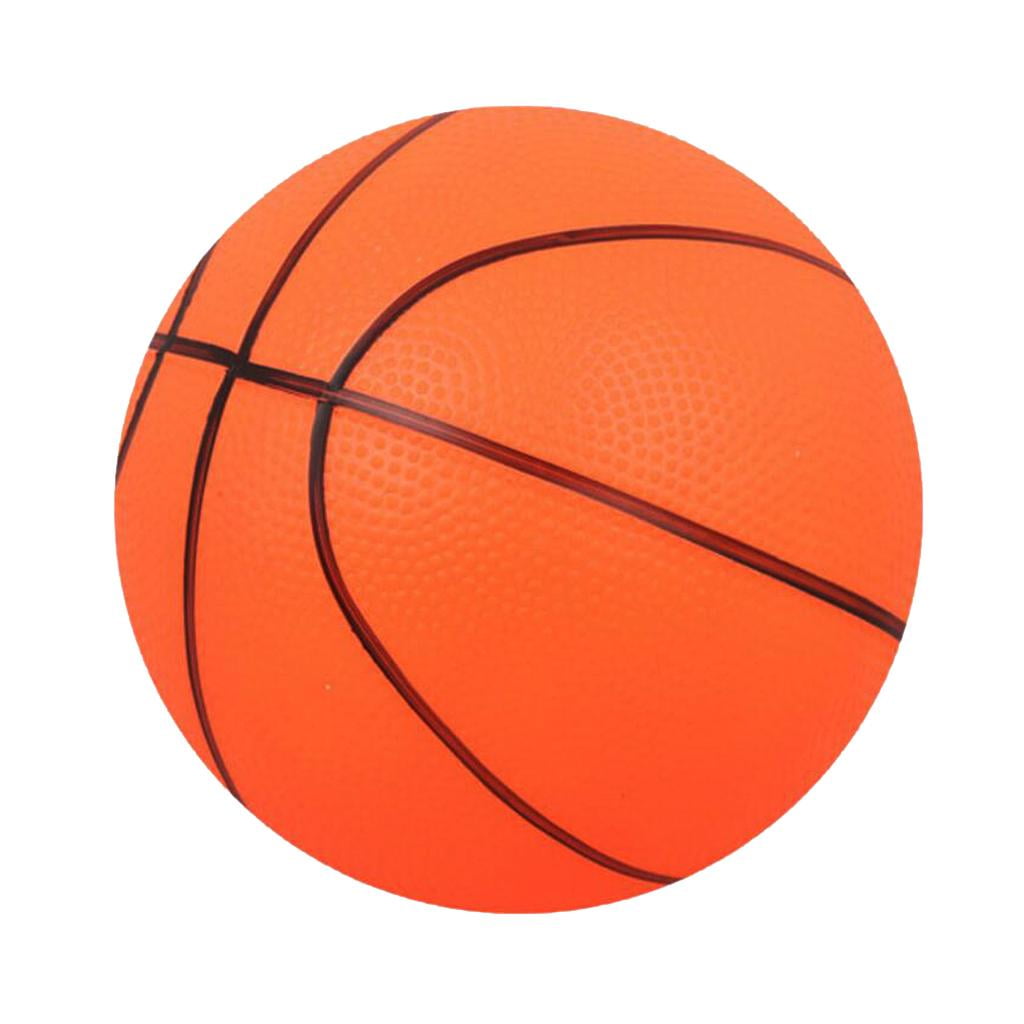 4pcs Mini Bouncy Basketball Inflator Bouncy Ball ABS Sports Ball for Kids 