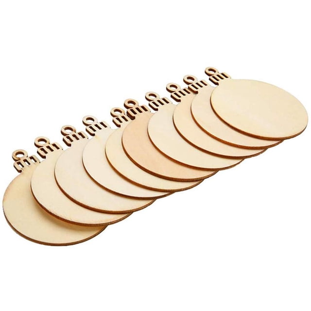 Wdftyju 50 Uds. De adornos colgantes de Navidad de madera, colgantes de árbol de Navidad, regalos de decoración de boda Wdftyju 3qt4nd0ld4sr1kk0