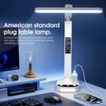 thumbnail image 6 of LED Desk Lamp with 2 US Outlets 2 USB 1 Type-C, Eye-Caring Table Lamp with 3 Color Modes, Rotatable Head, Night Light & Temperature Clock Calendar for Home Office Bedroom Reading Nightstand (white), 6 of 6