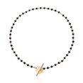 thumbnail image 1 of Nueva gargantilla de cadena de cuentas de cristal de perla simple de moda Ne, 1 of 4