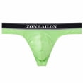 thumbnail image 2 of TANBOM Men's Nylon Thong Underwear Bulge Enhancing Tagless Comfortable Design Fluorescent Green M, 2 of 6