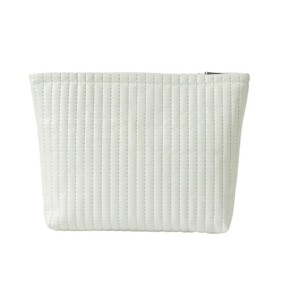 Kraoden Portable Waterproof Cosmetic Bag, Striped Color-blocked Makeup Pouch, Multi-functional Pencil Case for Travel, Storage, and Daily Use, Leak-proof Design