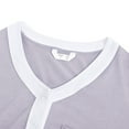 thumbnail image 5 of Womens Maternity Nursing Nightgown Short Sleeve V-Neck Breastfeeding Sleep Dress Labor/Delivery Hospital Gown, 5 of 8