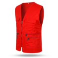 thumbnail image 2 of Gilet Utilitaire Multi-Poches Cargo pour Hommes Camping Pêche Randonnée Gilet Gilet Haut, 2 of 3