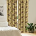 thumbnail image 2 of Ambesonne Western Curtains, Vintage Hats and Boots, Pair of 28"x63", Khaki Dark Brown Scarlet, 2 of 5