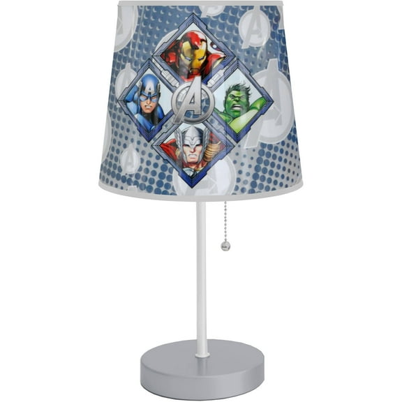 Kids Room Table Lamp, 1 Each, Various Characters: Choose from Marvel, Disney, Trolls, JoJo Siwa