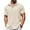Beige, variant on Men's Beach Button Down Short Sleeve Beach Shirt Linen Breathable Stretch Wedding Untucked Shirts