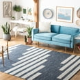 thumbnail image 2 of SAFAVIEH Striped Kilim Meriel Striped Area Rug, Navy/Ivory, 8' x 10', 2 of 10