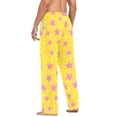 thumbnail image 3 of FORMRS Mens Pajama Pants with Pockets Soft Cotton Sleepwear Lounge Bottoms, Sizes S-2XL, Big Pink Stars Pattern, 3 of 7