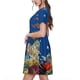 thumbnail image 2 of Disketp Colorful Coral Reef para Vestido de Manga Corta para Mujeres, Vestidos de Verano para Mujeres, Casual y Holgado para la Playa, 2 of 6