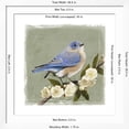 thumbnail image 5 of Art.com Bluebird Branch I Art Print by Victoria Borges, White Frame Wall Art, 38" x 38", 5 of 5