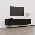 thumbnail image 4 of Radom 01 TV Stand for TVs up to 80", Mid-Century Modern High Gloss 71" Entertainment Center, TV Media Console with Storage Cabinets, 4 of 5