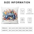 thumbnail image 5 of GOSMITH Just One More Game Square Throw Pillow Case Computer Games Doodles Cushion Cover for Game Boys Bedroom Playroom, 5 of 5