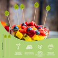 Kissshow Don't Miss 100 Pack Of 4.7inch Leaf Cocktail Sticks, Suitable