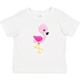 thumbnail image 3 of Inktastic Cute Flamingo, Baby Flamingo, Pink Flamingo Girls Baby T-Shirt, 3 of 5