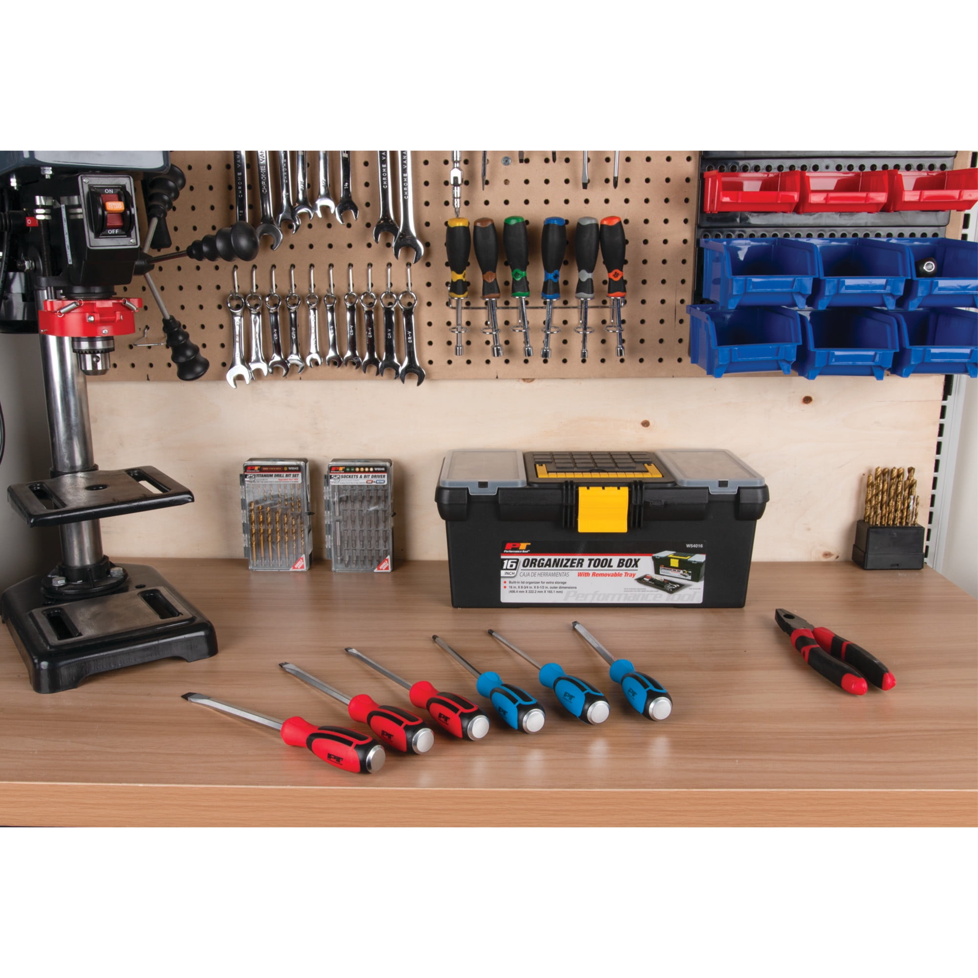 Performance Tool W1740 6Pc Go-Thru Screwdriver Set