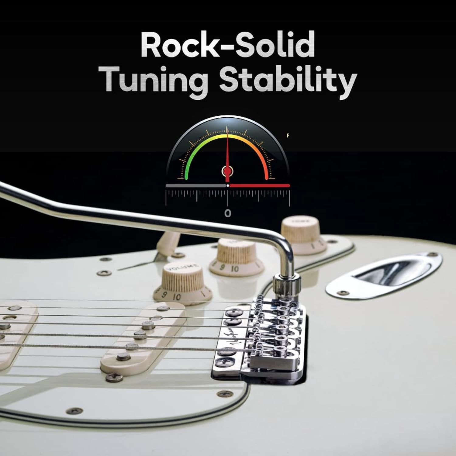 Vega-Trem VT1 Special Standard 6-Screw Stratocaster Guitar Tremolo Bridge For Strat No Mods Easy Installation Glossy, Right