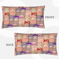 thumbnail image 3 of Easygdp Cute Lamas Envelope Closure Pillowcase - 20x36in, Queen Pillowcase, Breathable, Stain-Resistant, Wrinkle-Free, 3 of 9
