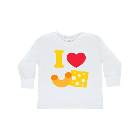 

Inktastic I Heart Mac And Cheese Gift Toddler Boy or Toddler Girl Long Sleeve T-Shirt