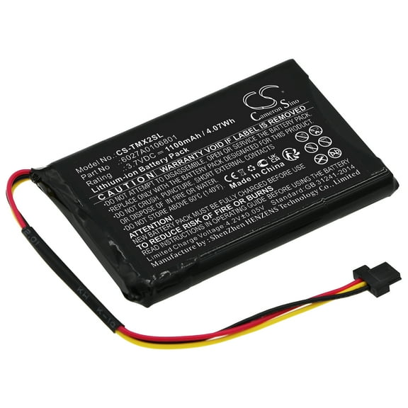 Replacement Battery for TomTom 4ET0.002.02,4ET03,XL Holiday,XL IQ,XL Live 4EM0.001.02,XL2 V4,PN:6027A0106801,1100mAh