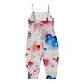 thumbnail image 4 of YunPes Girls Jumpsuit Summer Independence Day Clothing Strapless Personalized Printing Retro Comfortable Casual Jumpsuit Baby Girl Pineapple Clothes, 4 of 7