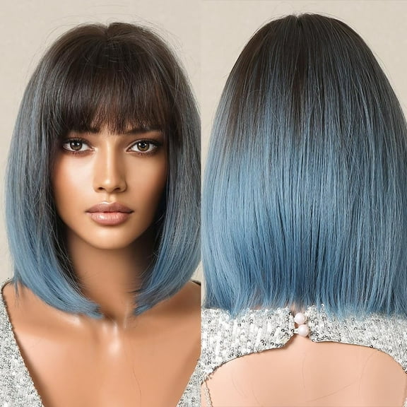 UTOURS Short Bob Wigs For Black Women Blonde Wig Synthetic Heat Resistant Wig Natural Hair For Girl Use