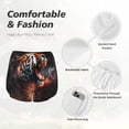 thumbnail image 4 of Balery Cool Tiger Pantalones cortos deportivos para mujer con forro y dos bolsillos, elásticos, para entrenamiento, gimnasio, yoga-XX-Large, 4 of 7