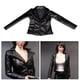 thumbnail image 3 of de chaqueta de cuero PU hecho a mano 1: 6 para accesorio de ropa de Negro Sunnimix Abrigo de chaqueta de figura, 3 of 8