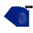 thumbnail image 2 of Royal Blue Suede Acid Free 6x7.5 Oval Picture Frame Mat with White Core Bevel Cut for 3x5 Pictures, 2 of 3