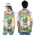 thumbnail image 5 of Happy St. Patrick’s Day Ragdoll with Green Hat Shamrocks Rainbow All Over Print 3D Baseball Shirt Cat Lover Kitten Owner Gifts Idea Softball Sport - 03007, 5 of 6
