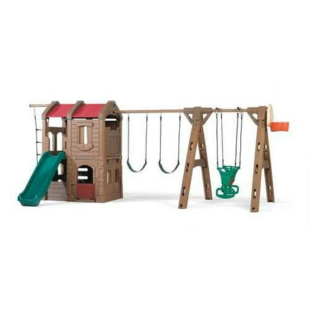 Step2 88.5'' x 201'' Adventure Lodge Play Center Swing Set