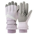 thumbnail image 2 of DcGZvy Winter Warm Gloves Ski Gloves for Women Windproof Waterproof Gloves for Cold Weather Outdoor Cycling, 2 of 5