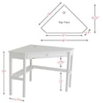thumbnail image 4 of SEI Furniture Alexander Corner Computer Desk in White, 4 of 6