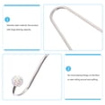 thumbnail image 4 of FONDOTIN 6 Car Back Seat Headrest Hooks Stainless Steel Rhinestone for Car Owners 11.5X2.4In, 4 of 8