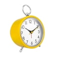 thumbnail image 3 of Reloj despertador analógico para mesitas de noche Reloj despertador retro para niños con luz nocturna Funciona con pilas Fácil de usar para dormitorio(amarillo), 3 of 4