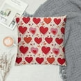 thumbnail image 2 of Nawypu  Valentine's Day Pillow Covers, Valentines Decor Polka Dots Red Hearts Love Bowknot Decorative Pillowcases for Home Sofa Couch Cushion Decoration, 2 of 5