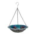 thumbnail image 2 of Hanging Bird Feeder, Metal Hummingbird Feeder Bowl Outdoor Garden Hanging Bird Feeding Dish with Chain Hook for Patio Yard, 2 of 7