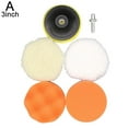 thumbnail image 5 of 3/4/5/6Inch Car Polishing Disc 6Pcs/Set For Polisher Machine Waxing Buffing Paint Car Wheel Sponge Polisher Wool Care, 5 of 9