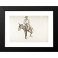 thumbnail image 2 of Giovanni Battista Lusieri 18x14 Black Modern Framed Museum Art Print Titled - Peasant on a Donkey (ca. 1783-87), 2 of 5